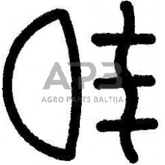 Jungiklio simbolis priešrūkiniai žibintai Hella 9XT713630361 2 Jungiklio simbolis priešrūkiniai žibintai Hella 9XT713630361 2