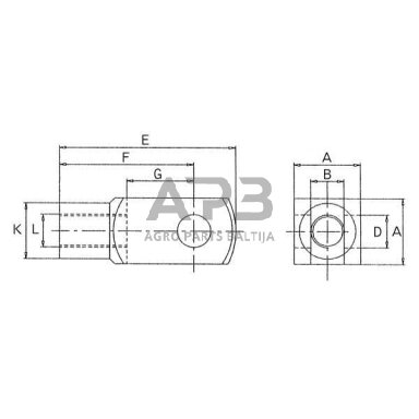 Jungtis G8 x 32 M8x1.25, G0832Z