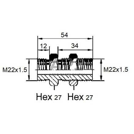 Jungtis Wabco 8938900140 1 Jungtis Wabco 8938900140 1
