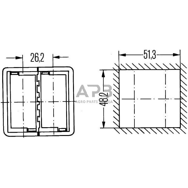 Jungiklio laikiklis, centrinis Hella 8HG716735001 4