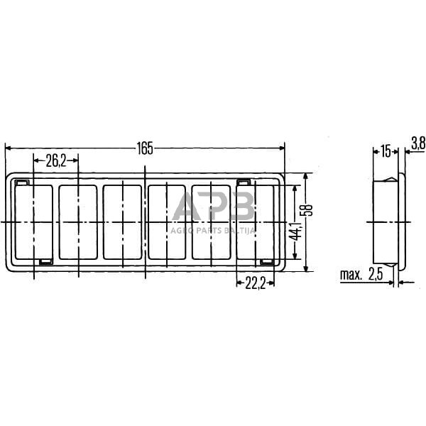 Jungiklio montavimo skydelis Hella 8HG713626001 4
