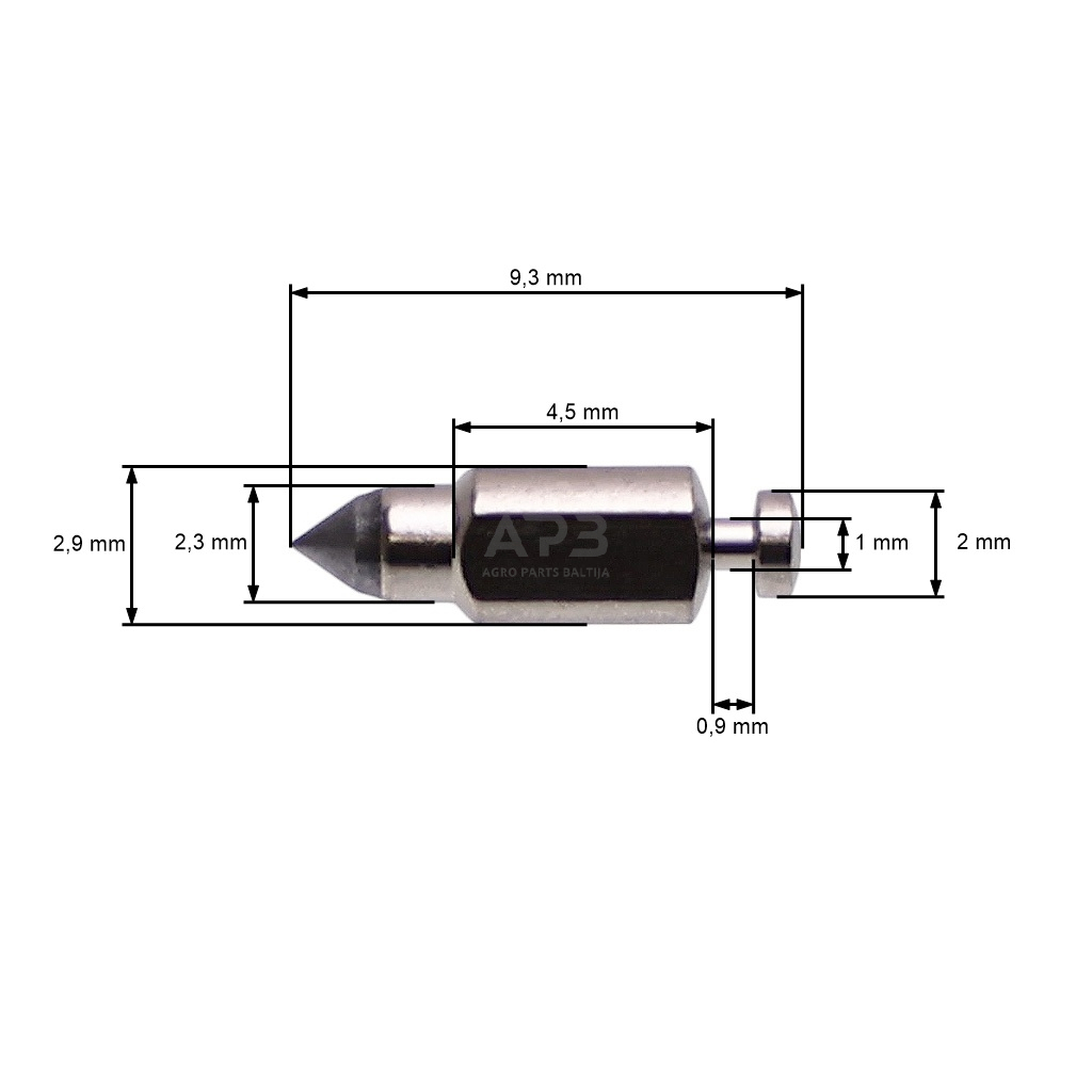 Karbiuratoriaus adatinis vožtuvas 82-82, 8282, W82-82, W8282, 0018004, 34-210, 34210, 34-219, 34219 2