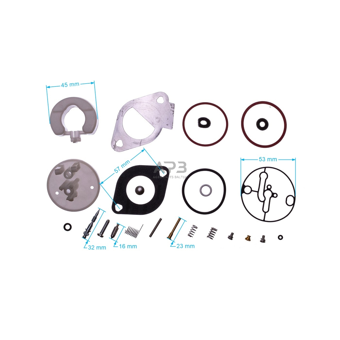 Karbiuratoriaus remontinis komplektas BRIGGS & STRATTON 796184 2