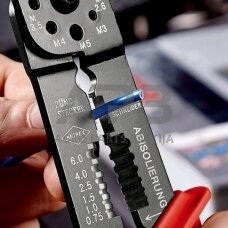 Kabelio antgalių užspaudimo replės Knipex TA9721215BSB
