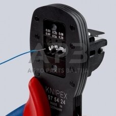 Kabelio antgalių užspaudimo replės Knipex TA975424