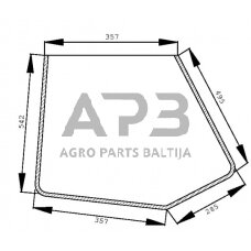 Kabinos durų stiklas apatinis 59117962