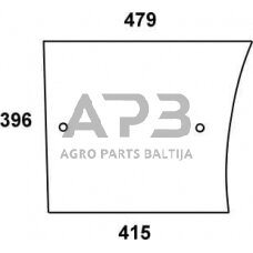 Kabinos durų stiklas apatinis L57905N