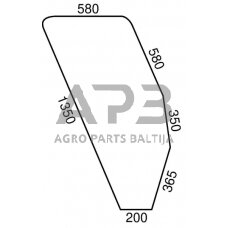 Kabinos durų stiklas D9007T