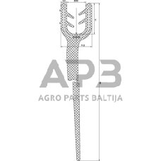 Kabinos sandarinimo guma universali 89 mm CA3655