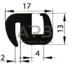 Kabinos stiklo guma universali CA8501 Kabinos stiklo guma universali CA8501