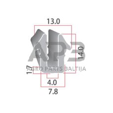 Kabinos stiklo guma universali CA8510 Kabinos stiklo guma universali CA8510