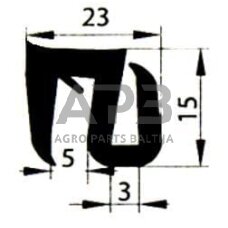 Kabinos stiklo guma universali CA8520 Kabinos stiklo guma universali CA8520