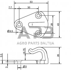 Kabliukas 570005KR