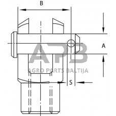 Kaištis 10x24.5mm 143410H1128245