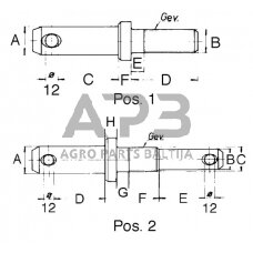 Kaištis 1.1/8" M22 Steel-Power 1380301020