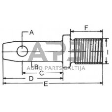 Kaištis 28,60 mm x 55,00 mm, 1-1/18" x 31,00 mm Z428167KR