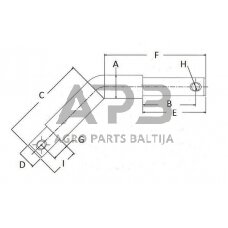 Kaištis Toplink 19,00 mm / 25,00 mm x 19,00 mm TP14410