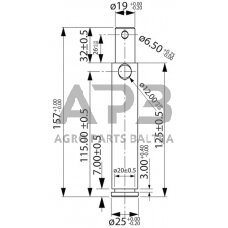 Kaištis Toplink 25,00 mm x 157,00 mm Z325145KR