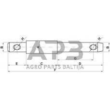 Kaištis Toplink 25,00 mm x 32,00 mm x 25,00 mm Z332243KR