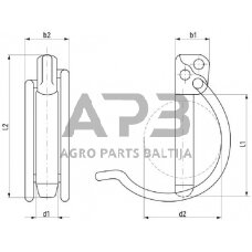 Kaištis užsegamas 11,50 mm x 65,00 mm Rubig 06122502