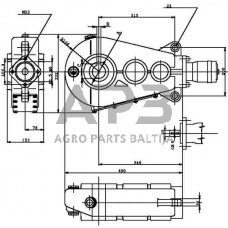 Kampinis reduktorius Berma RT40050 35,2:1