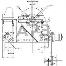 Kampinis reduktorius Berma RT50060 43,6:1