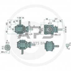 Kampinis reduktorius BONDIOLI & PAVESI 415S2041310225