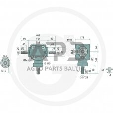 Kampinis reduktorius BONDIOLI & PAVESI 415S2070052G111