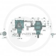 Kampinis reduktorius BONDIOLI & PAVESI 415S2081246G222