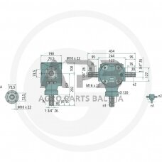 Kampinis reduktorius BONDIOLI & PAVESI 415S2100100G222