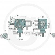 Kampinis reduktorius BONDIOLI & PAVESI 415S2100100R110