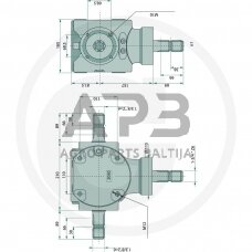 Kampinis reduktorius BONDIOLI & PAVESI 415S2100192G222