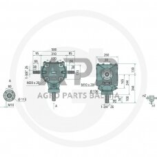 Kampinis reduktorius BONDIOLI & PAVESI 415S2155052G211