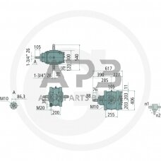 Kampinis reduktorius BONDIOLI & PAVESI 415S2201194G222