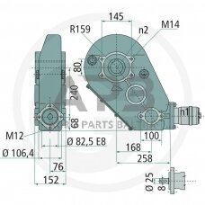 Kampinis reduktorius BONDIOLI & PAVESI 415WDRT500-8982