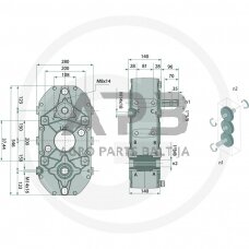 Kampinis reduktorius BONDIOLI & PAVESI 415ZBMS6004004010