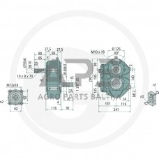 Kampinis reduktorius BONDIOLI & PAVESI 415ZBMS6005002040