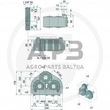 Kampinis reduktorius BONDIOLI & PAVESI 415ZBMS6011001020