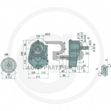 Kampinis reduktorius BONDIOLI & PAVESI 415ZBMS6015001035