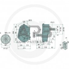 Kampinis reduktorius BONDIOLI & PAVESI 415ZBMS6015305070