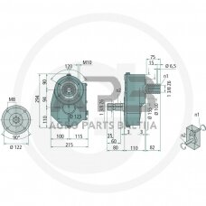 Kampinis reduktorius BONDIOLI & PAVESI 415ZBMS6015306010