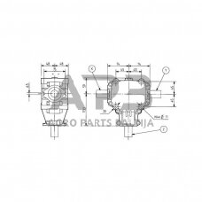 Kampinis reduktorius Comer 124020 L-25A 1.9:1