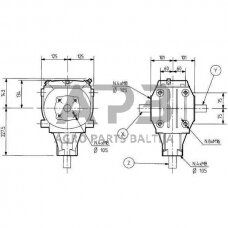 Kampinis reduktorius Comer 262022 T-22A 2.42:1