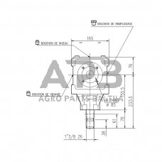 Kampinis reduktorius Comer 267043 T-27A