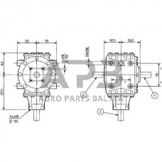 Kampinis reduktorius Comer 269006 T-269A 1.42:1