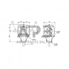 Kampinis reduktorius Comer 278002 T-278A 1:1