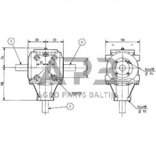 Kampinis reduktorius Comer 278224 T-278A 2.3:1