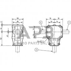 Kampinis reduktorius Comer 281022 T-281A 2.16:1