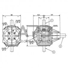 Kampinis reduktorius Comer 301041 T-301B