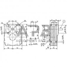 Kampinis reduktorius Comer 603005 A-4A 6.2:1